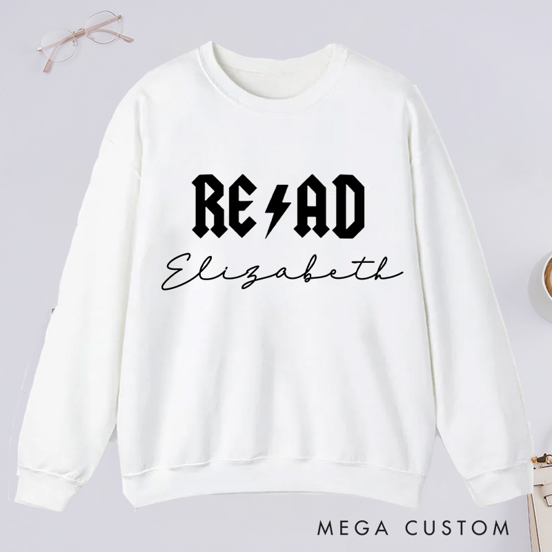 Personalized Read Classic Sweatshirts Custom Bookish Sweatshirt with Name for Book Lover Gift Librarian Gift Reader Gift Reading Gift