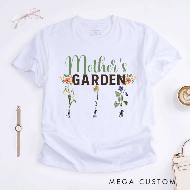 Personalized Garden Classic T-Shirt Loving Gift for Mother Grandma Gardening