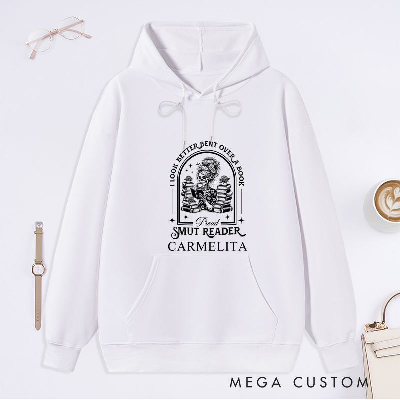 Personalized I Look Better Bent Over a Book Classic Hoodies Custom Academia Bookish Hoodies with Name Hoodies Librarian Gift Book Lover Gift
