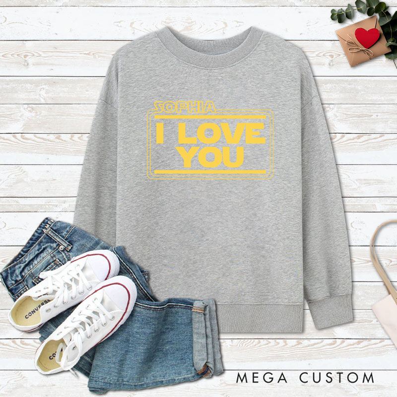 Personalized Couple I Love You and I Know Matching Sweatshirt with Name Couple Valentine's Day Sweatshirt for Husband Wife Boyfriend Girlfriend