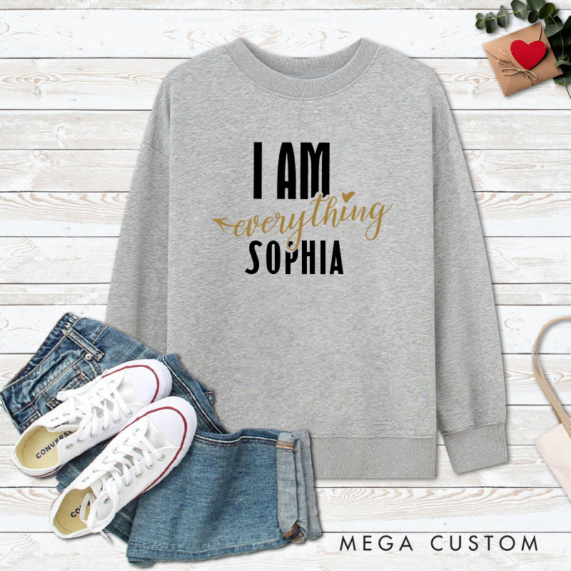 Personalized Couple I Have Everything I Need and I Am Everything Sweatshirt Couple Valentine's Day Sweatshirt for Husband Wife Boyfriend Girlfriend