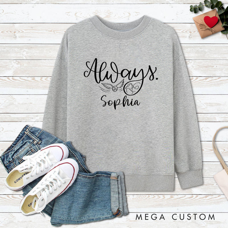 Personalized Couple After All This Time and Always Matching Sweatshirt Couple Valentine's Day Sweatshirt for Husband Wife Boyfriend Girlfriend