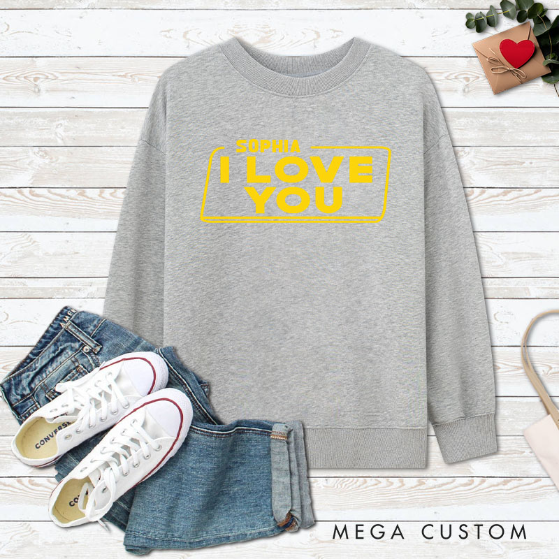 Personalized Couple Playful I Love You and I Know Matching Sweatshirt Couple Valentine's Day Sweatshirt for Husband Wife Boyfriend Girlfriend