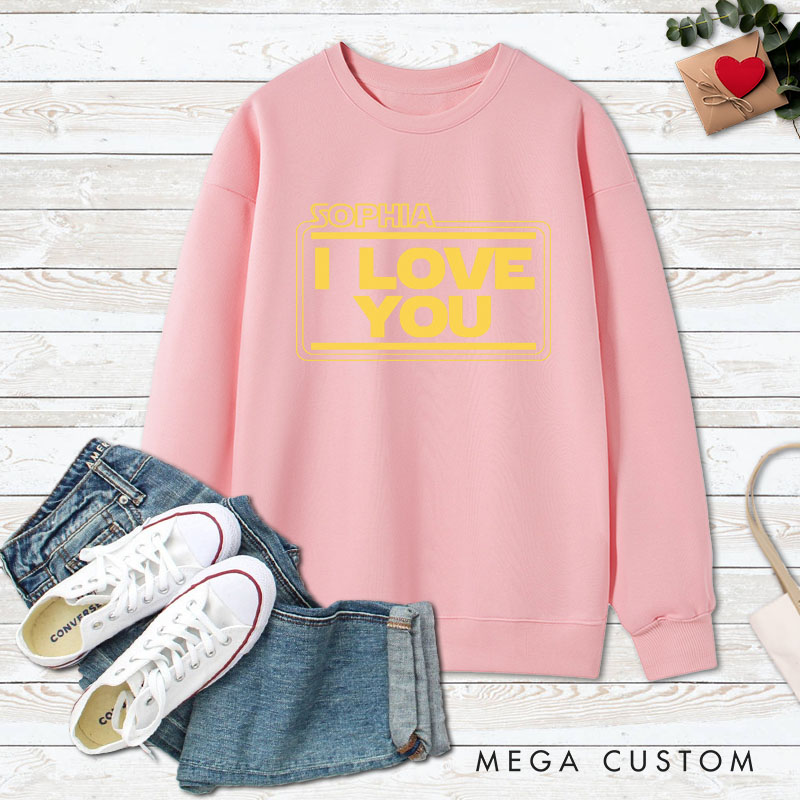 Personalized Couple I Love You and I Know Matching Sweatshirt with Name Couple Valentine's Day Sweatshirt for Husband Wife Boyfriend Girlfriend