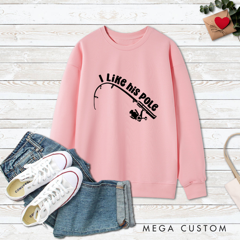 Personalized Funny Couples Fishing Sweatshirts Couples Sweatshirts Fisherman Sweatshirts Fishing Couple Sweatshirts Matching Gift for Fishing Lovers or Husband