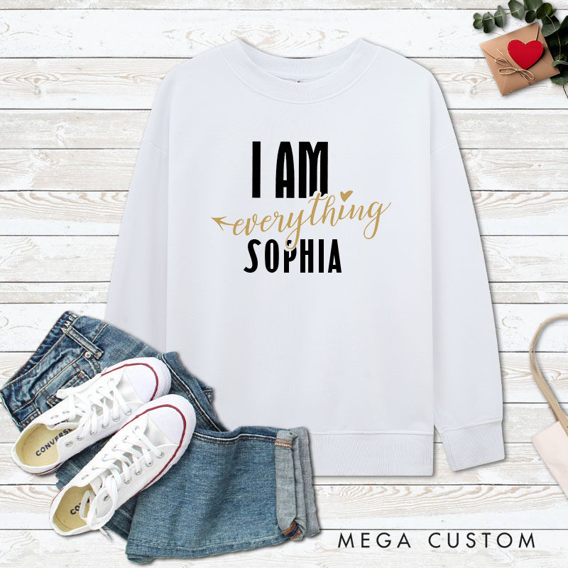 Personalized Couple I Have Everything I Need and I Am Everything Sweatshirt Couple Valentine's Day Sweatshirt for Husband Wife Boyfriend Girlfriend