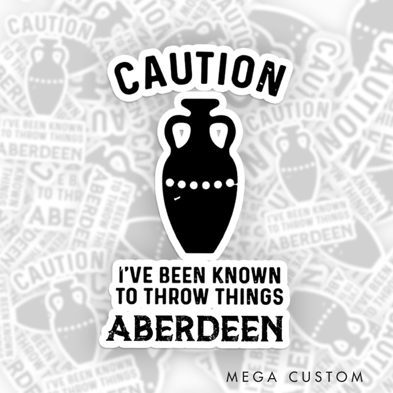 Personalized Caution I've Been Known to Throw Things Sticker Pottery Lover Stickers for Pottery Lovers Gift Clay Lover Gift Ceramic Lover Gift