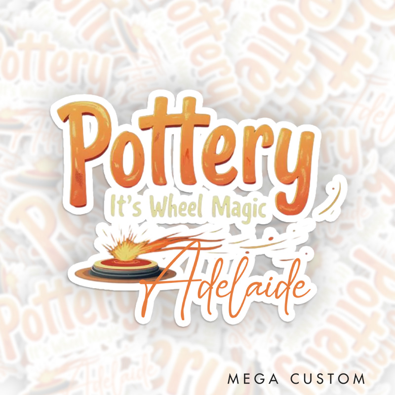 Personalized Pottery It's Wheel Magic Sticker Pottery Lover Stickers with Name for Pottery Lovers Gift Clay Lover Gift