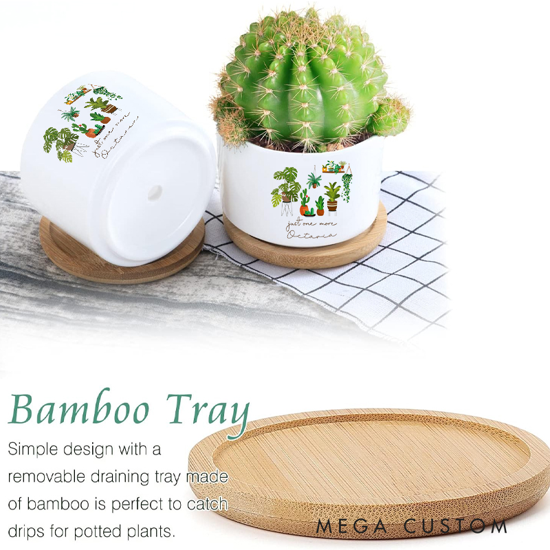 Personalized Just One More Plant Planters & Pots Indoor Plant Life Plant Pot with Name Plant Lover Gift Gardening Lovers Gift Gardener Gift