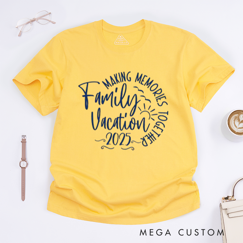 Personalized 2025 Family Vacation Shirts T shirt Beach Squad Shirts Travel Summer Vacation Classic T-shirt
