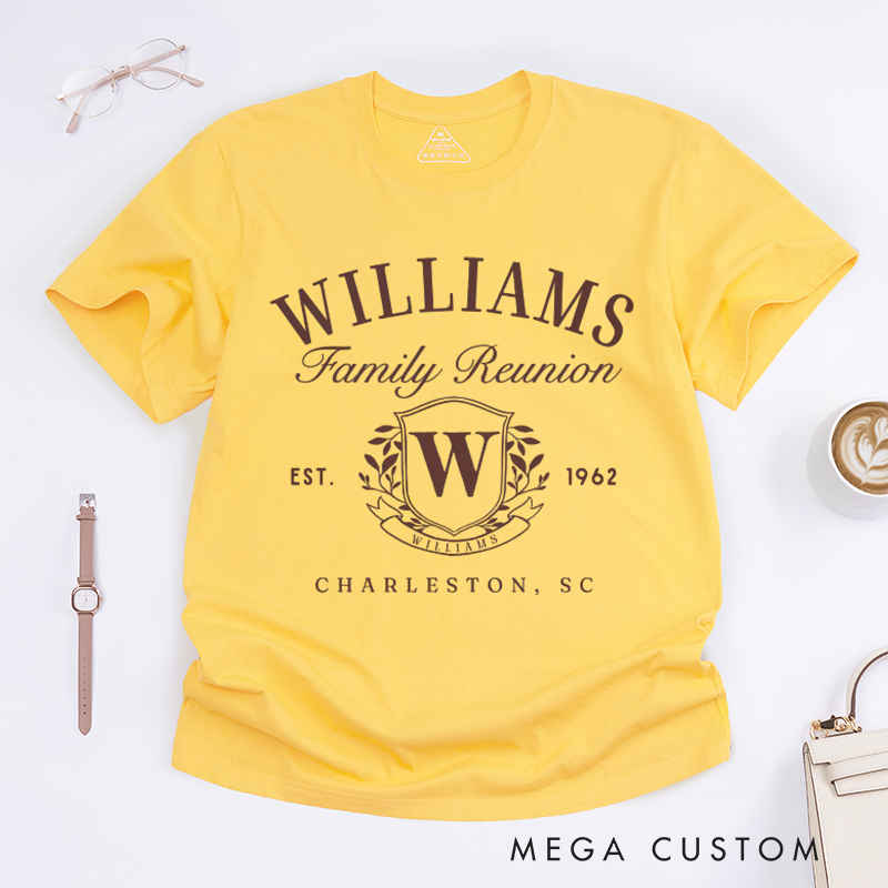 Personalized Cousin Reunion Shirts with Family Names and Monograms Classic T-Shirt