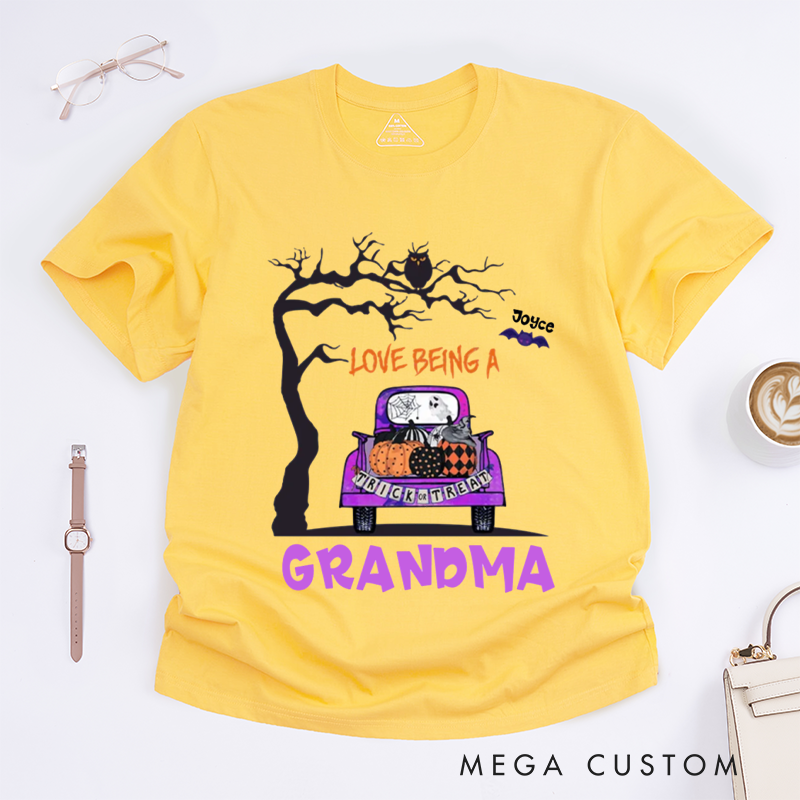 Personalized Love Being Mom Grandma Halloween Classic T-Shirt Gift Ideas for Halloween