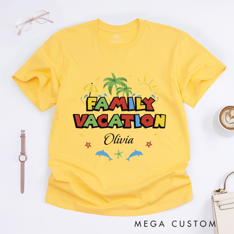 Personalized Family Matching Tees for Travel and Reunions Classic T-shirt