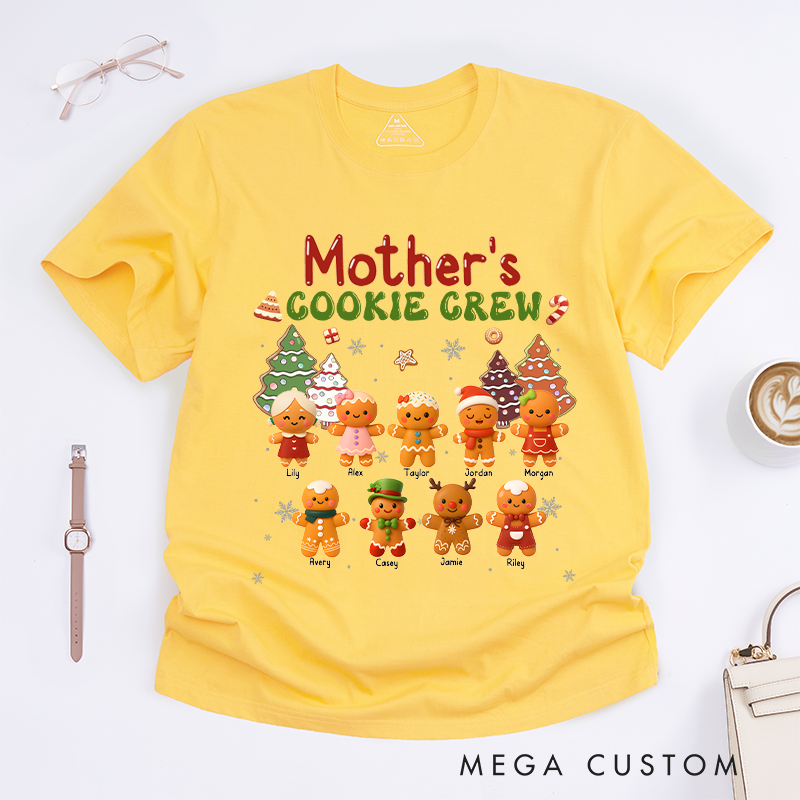 Personalized Mother's Cookie Crew Classic T-shirt Gifts for Mom Grandma 