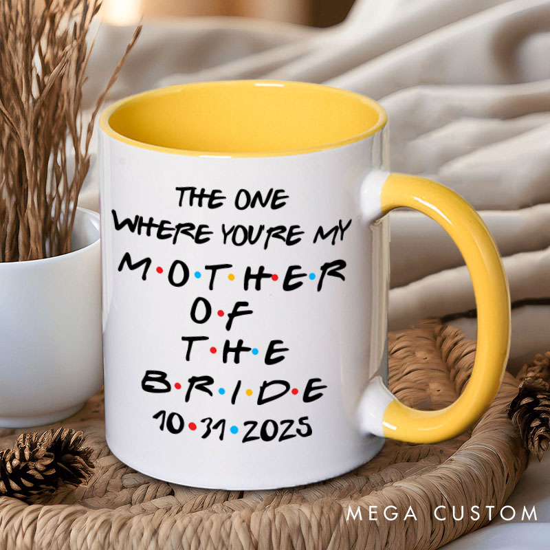 Personalized The One Where You're My Bridesmaid Mug Maid of Honor Name Mug Bachelorette Party Mug Bridesmaid Proposal Gift for Her Bridal Shower Gift