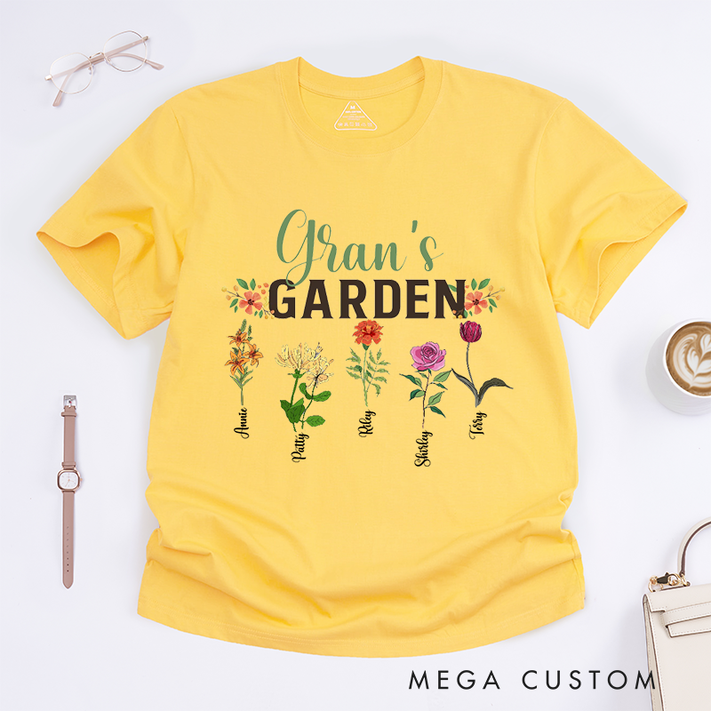Personalized Garden Classic T-Shirt Loving Gift for Mother Grandma Gardening