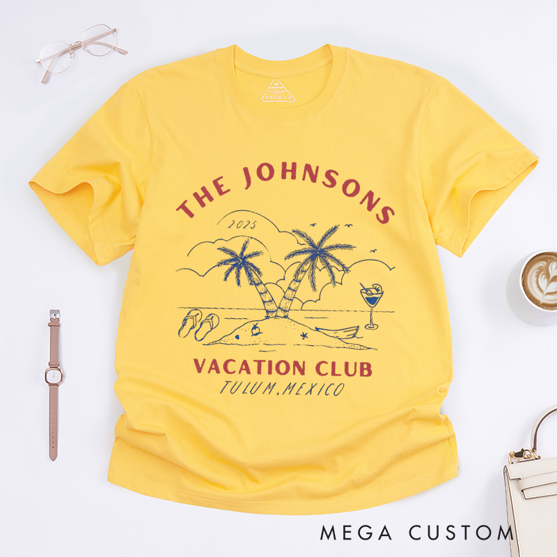 Personalized Comfort Colors Family Vacation Shirts and Beach Trip Summer Reunion Classic T-shirt