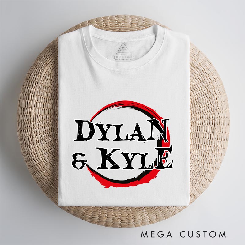 Personalized Demon Anime Name Classic T-Shirts Japanese Manga Comic Tshirt for Anime Lovers