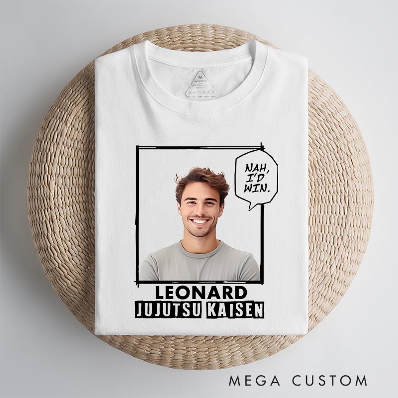 Personalized Nah I'd Win Anime Classic T-Shirts Japanese Manga Tshirt for Anime Lovers Photo Shirt