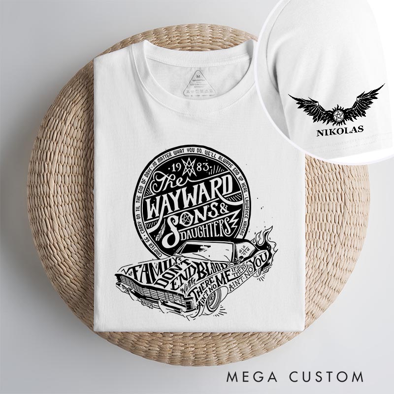 Personalized the Wayward Sons TV Show Classic T-Shirts Winchester Ghost Hunter TV Series Movie Tshirt