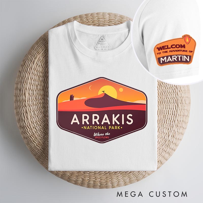 Personalized Arrakis Park Movie Classic T-Shirts Fiction Film Tshirt Geek Shirt