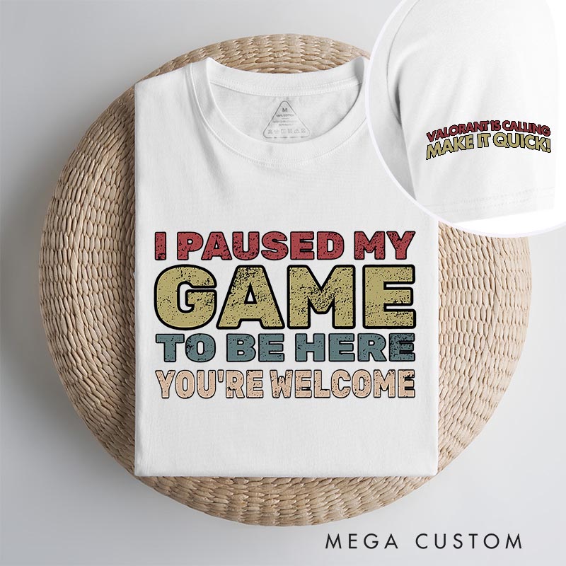 Personalized You’re Welcome Game Classic T-Shirts Video Game Tshirt Geek Gaming Nerd Shirt