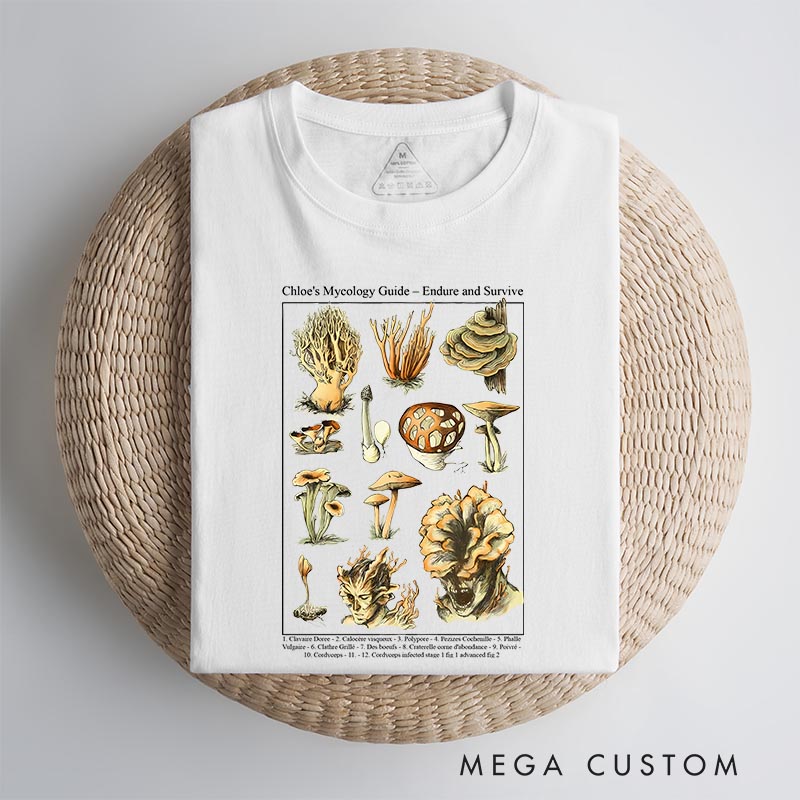 Personalized Cordyceps Poster Movie Classic T-Shirts Survival TV Show Tshirt for Movie Lovers Gamers