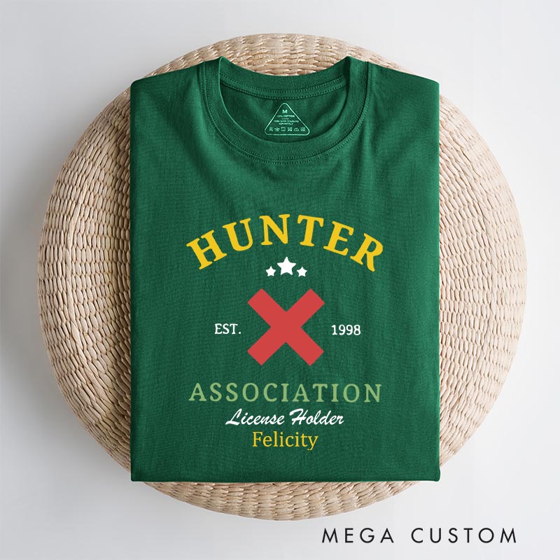 Personalized Anime Hunter Classic T-Shirts Japanese Manga Comic Tshirt for Anime Lovers