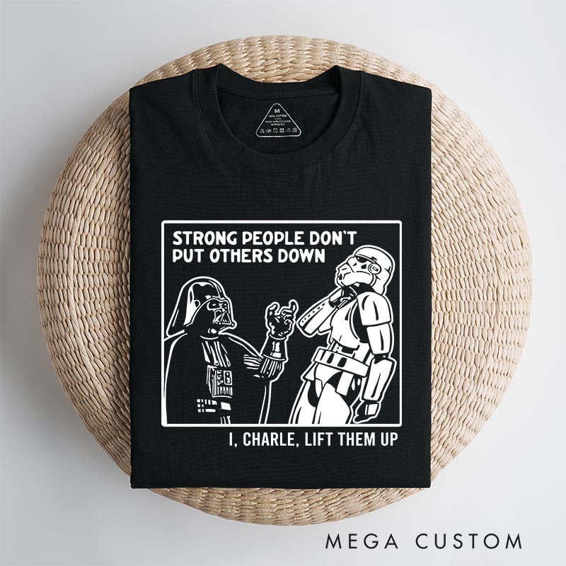 Personalized Lift Them Up Funny Classic T-Shirts Galaxy Nerdy Geek Tshirt for Movie Lovers