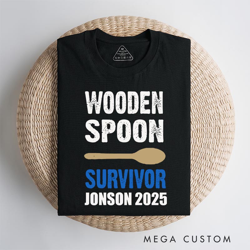 Personalized Wooden Spoon Survivor Funny Christmas Movie Classic T-Shirts Holiday Tshirt Christmas Gift