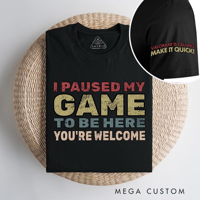 Personalized You’re Welcome Game Classic T-Shirts Video Game Tshirt Geek Gaming Nerd Shirt