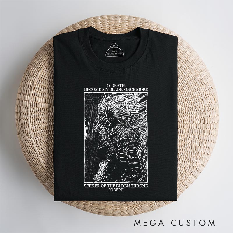 Personalized Death Blade Gothic Game Classic T-Shirts Video Game Tshirt Soulslike Shirt Halloween