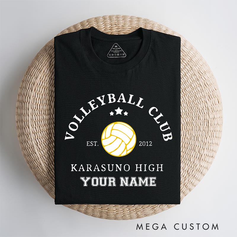 Personalized Anime Volleyball High School Classic T-Shirts Japanese Manga Comic Tshirt for Anime Lovers