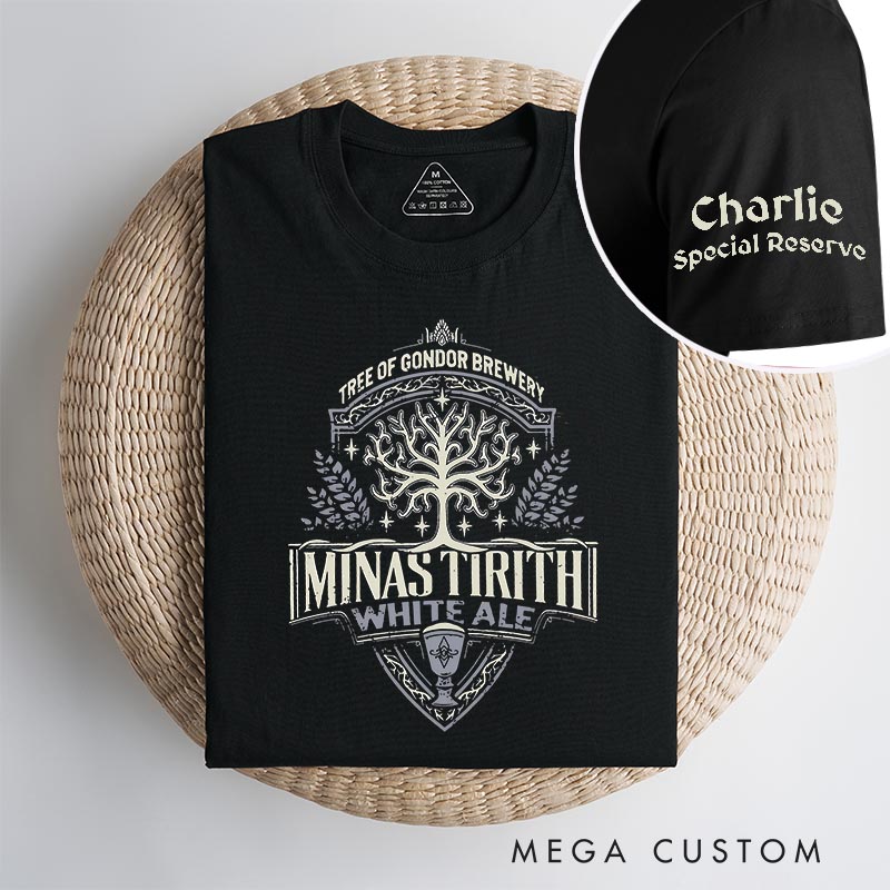 Personalized Minas White Ale Brewery Movie Classic T-Shirts Fantasy Movie Tshirt for Movie Lovers
