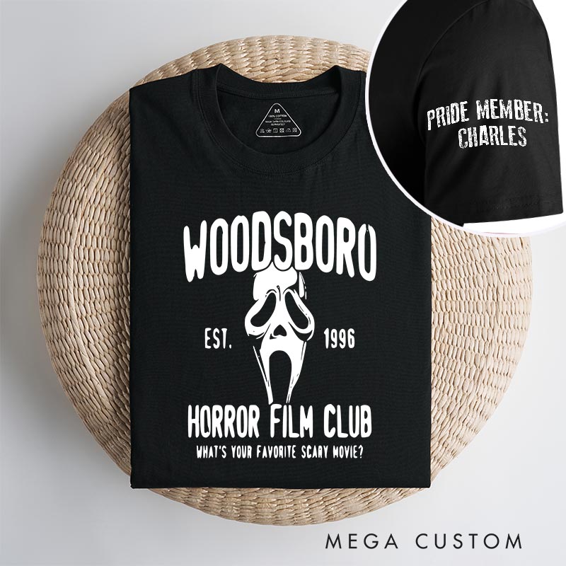Personalized Horror Film Club Classic T-Shirts Horror Movie Tshirt Vintage Horror Movie Shirt