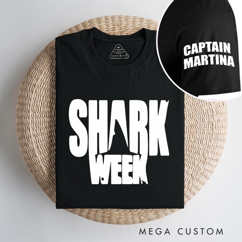 Personalized Shark Week Classic T-Shirts Horror Movie Tshirt Vintage Horror Movie Shirt