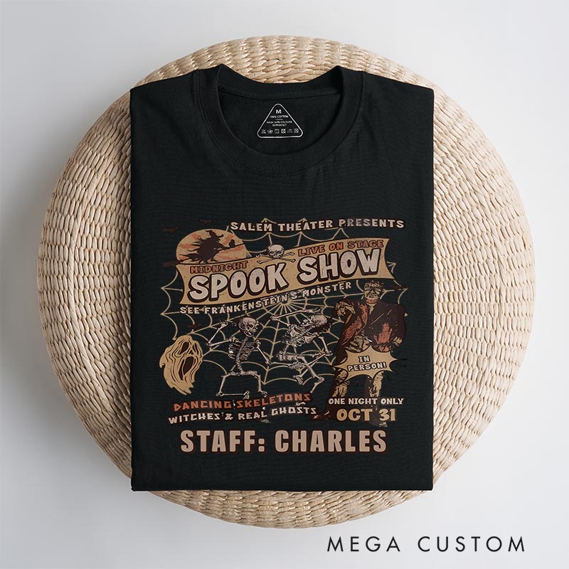 Personalized Spooky Show Classic T-Shirts Horror Movie Tshirt Vintage Horror Movie Shirt