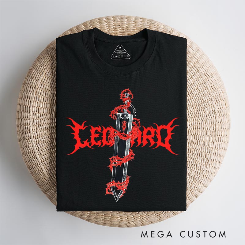 Personalized Slayer Sword Anime Classic T-Shirts Japanese Manga Comic Tshirt for Anime Lovers
