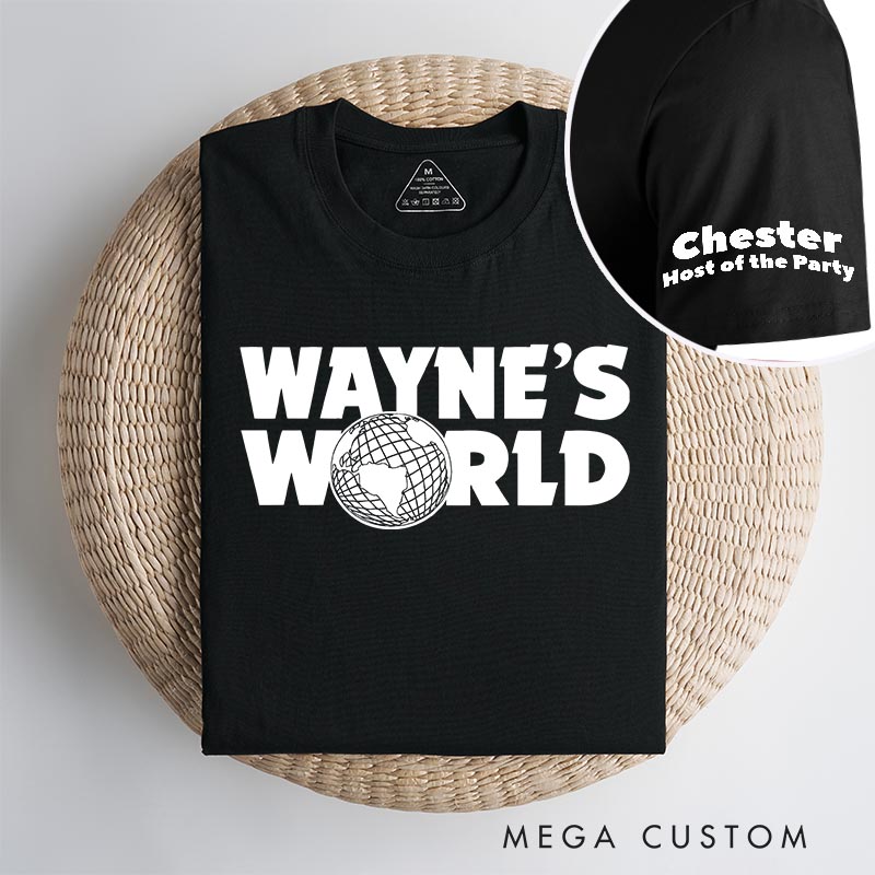 Personalized Wayne's World Movie Classic T-Shirts Funny TV Show Film Fan Tshirt