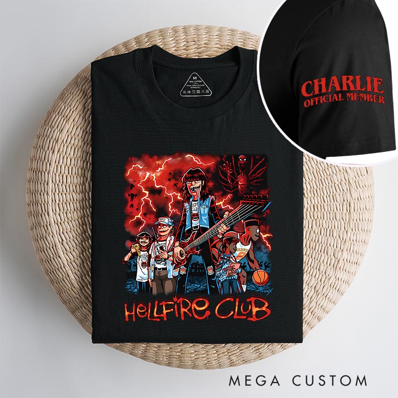 Personalized Hellfire Rock Horror TV Series Movie Classic T-Shirts Scary TV Show Tshirt Halloween Shirt