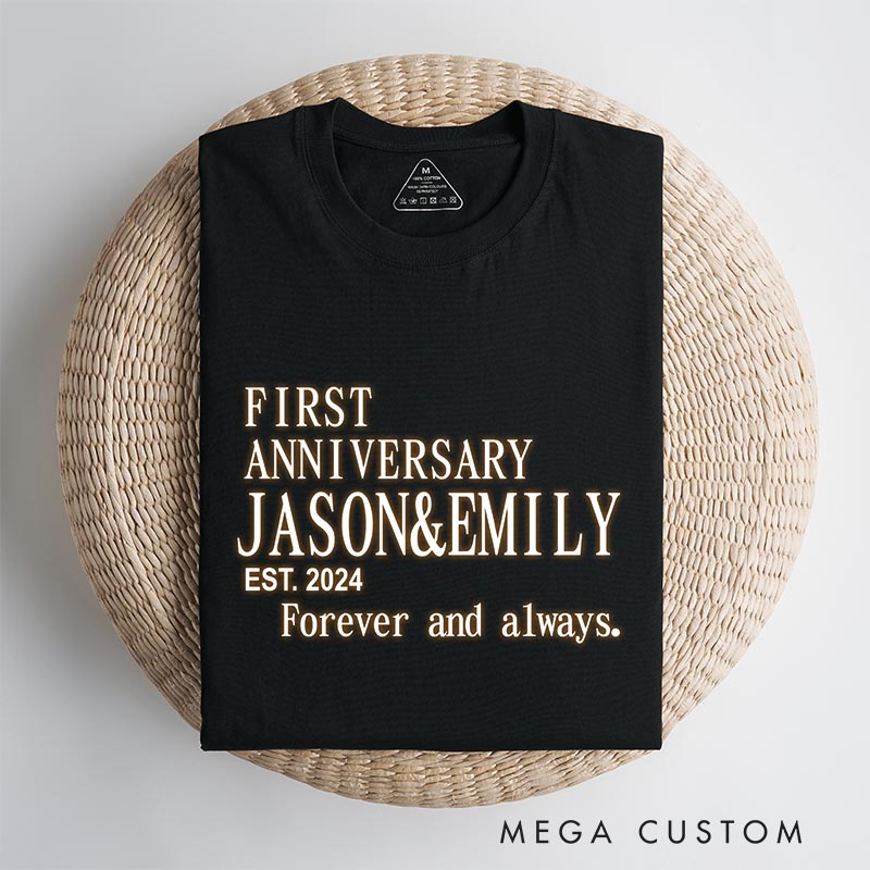 Personalized Anime Anniversary Classic T-Shirts Japanese Couple Manga Tshirt Mecha Anime Series Shirt for Anime Lovers