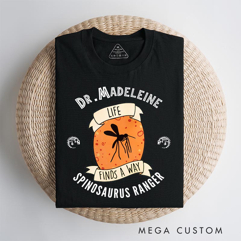 Personalized Life Finds a Way Movie Classic T-Shirts Dinosaur Tshirt for Movie Lovers 90s Park Fan