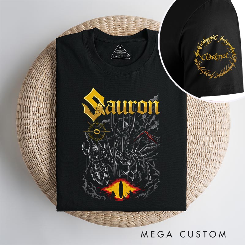 Personalized Sauron Movie Classic T-Shirts Film Fan Tshirt for Movie Lovers Fantasy Movie
