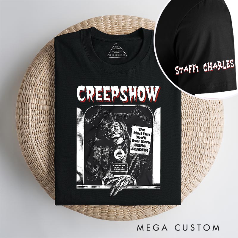 Personalized Creepy Show Classic T-Shirts Horror Movie Tshirt 80s Horror Movie Shirt