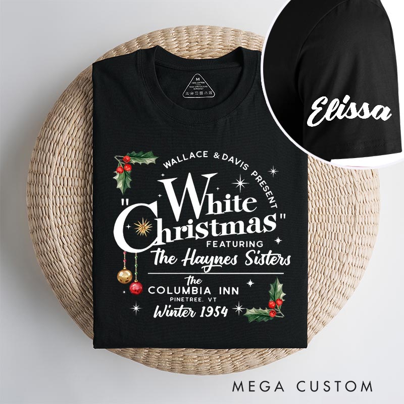 Personalized Snowy Christmas Classic T-Shirts Christmas Holiday Tshirt Movie Fan Shirt