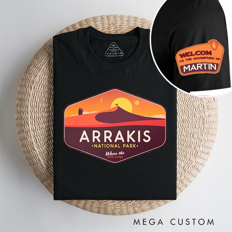 Personalized Arrakis Park Movie Classic T-Shirts Fiction Film Tshirt Geek Shirt