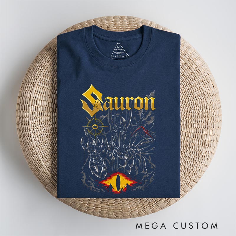 Personalized Sauron Movie Classic T-Shirts Film Fan Tshirt for Movie Lovers Fantasy Movie