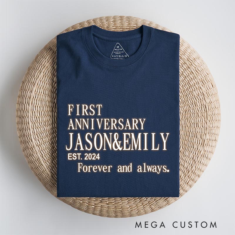 Personalized Anime Anniversary Classic T-Shirts Japanese Couple Manga Tshirt Mecha Anime Series Shirt for Anime Lovers