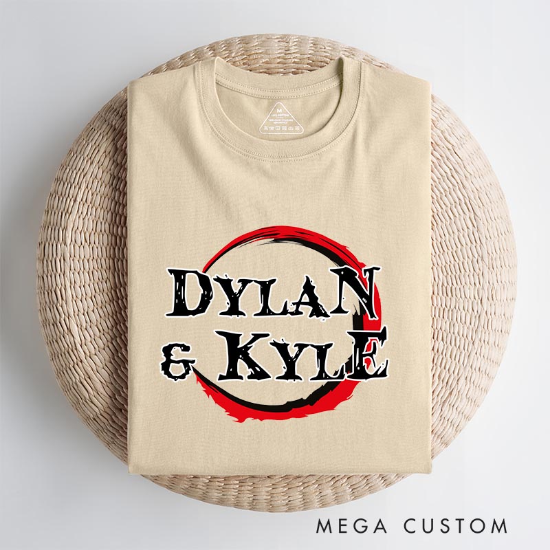 Personalized Demon Anime Name Classic T-Shirts Japanese Manga Comic Tshirt for Anime Lovers