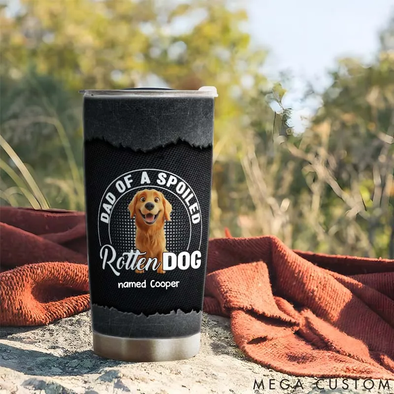 Personalized Dog Lover Dad of Rotten Dog Cartoon 20oz Tumbler